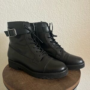 Franco Sarto Carlson Combat Boots Size 6.5